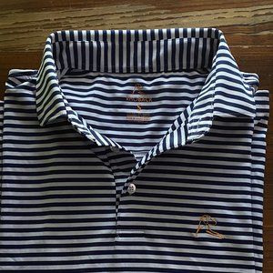 Rhoback Striped Performance Polo